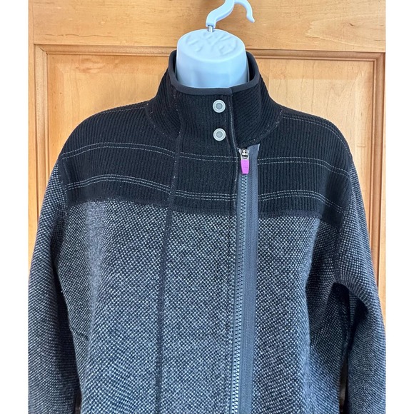 EUC, Title Nine Women’s Sz M Long Sleeve Zip Up Tweed Coat - Picture 5 of 16